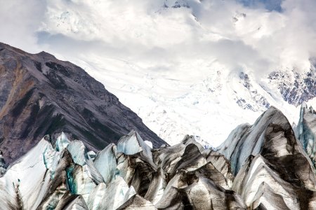 Seracs on the Kennicott Glacier photo