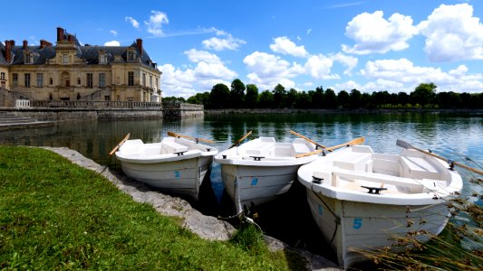 Rowboats at the Château de Fontainebleau photo