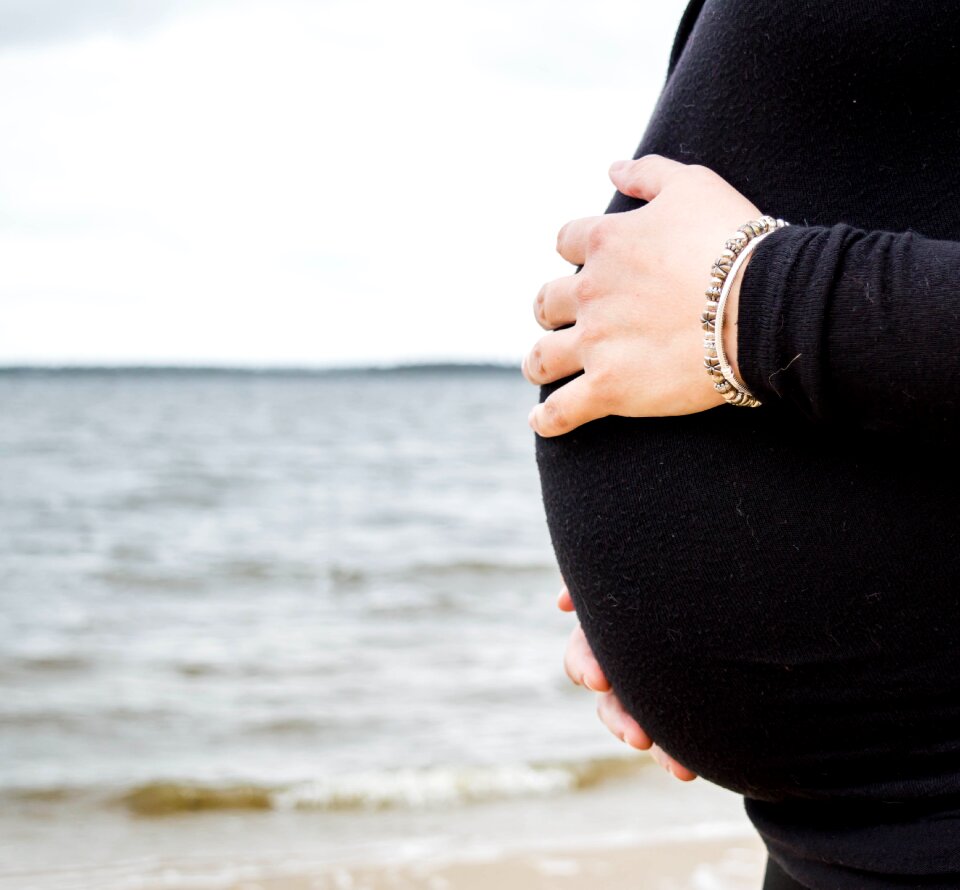 Mother belly maternity photo