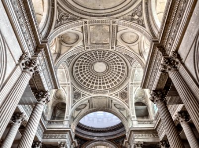 Ceiling of the Pantheon, Paris photo