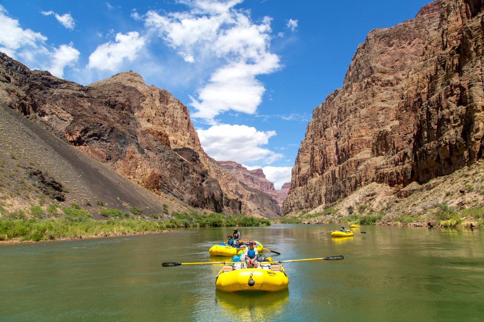 Relaxing on the flatwater below Lava Falls
