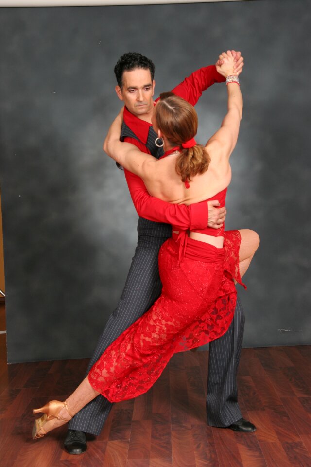 Ballroom dancing couple people dancing
