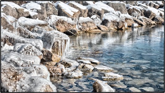 Breakwater, Lake Ontario photo