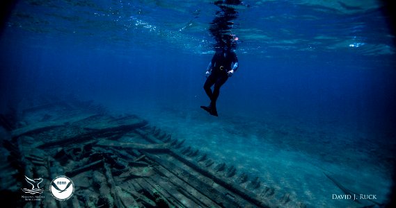 TBNMS - Snorkeler On New Orleans