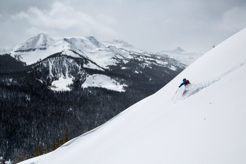 Spring skiing in the Gallatin Range
