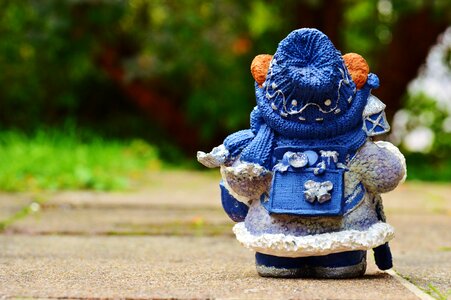 Teddy figure wintry