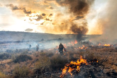 Blacklining the Trout Springs Rx Fire photo