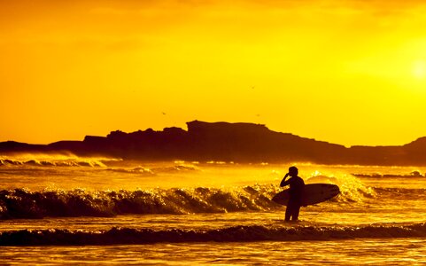 Surfing silhouette surf photo