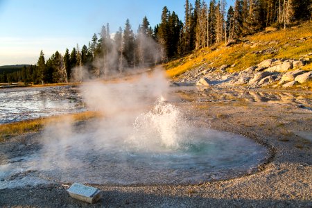 West Triplet Geyser, Upper Geyser Basin photo