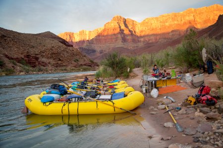 Camp at Unkar Delta