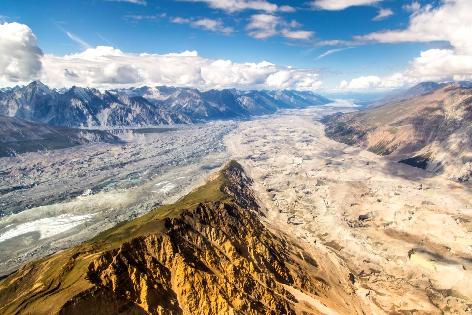 Confluence of the Chitina & Logan glaciers photo