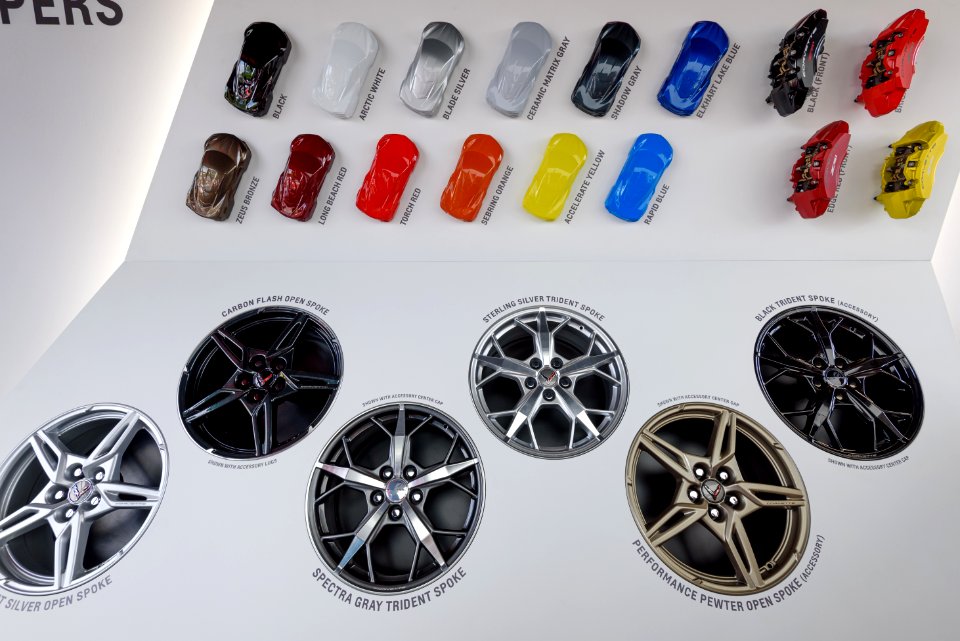 Colour Options for the 2020 Corvette