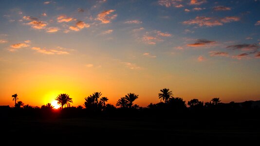 Morocco horizon evening sky