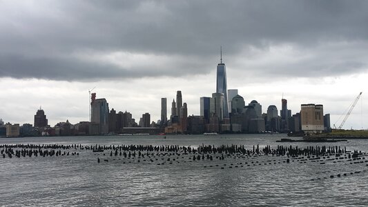 Manhattan weather skyline photo