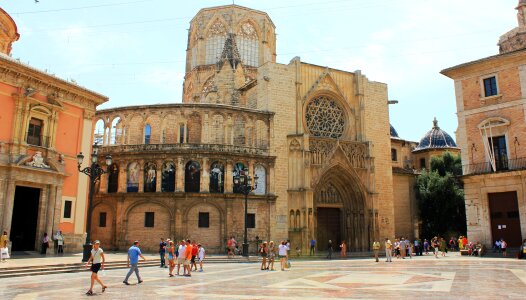 Place of the virgin region of valencia architecture photo