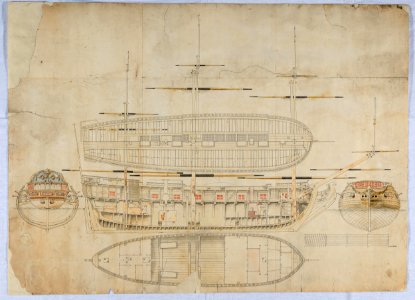 Skibstegninger af den danske flåde 1630-1890 - Ship drawings of the Danish Navy 1630-1890 photo