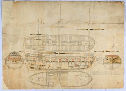 Skibstegninger af den danske flåde 1630-1890 -  Ship drawings of the Danish Navy 1630-1890