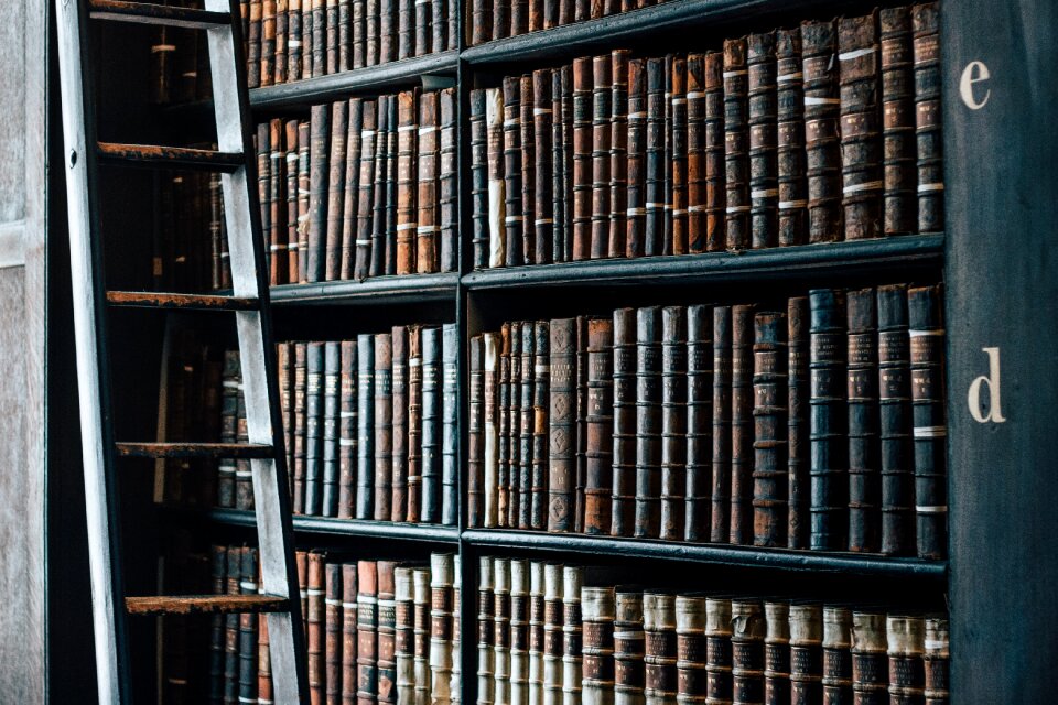 Old books vintage study