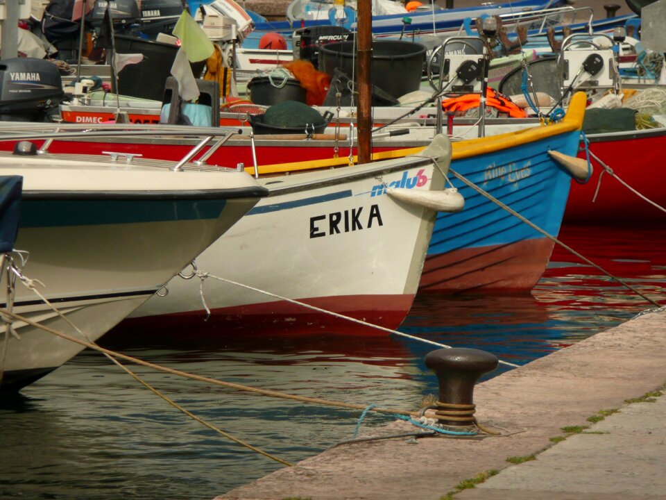 Water colourful harbor