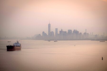 Manhattan sea cityscape