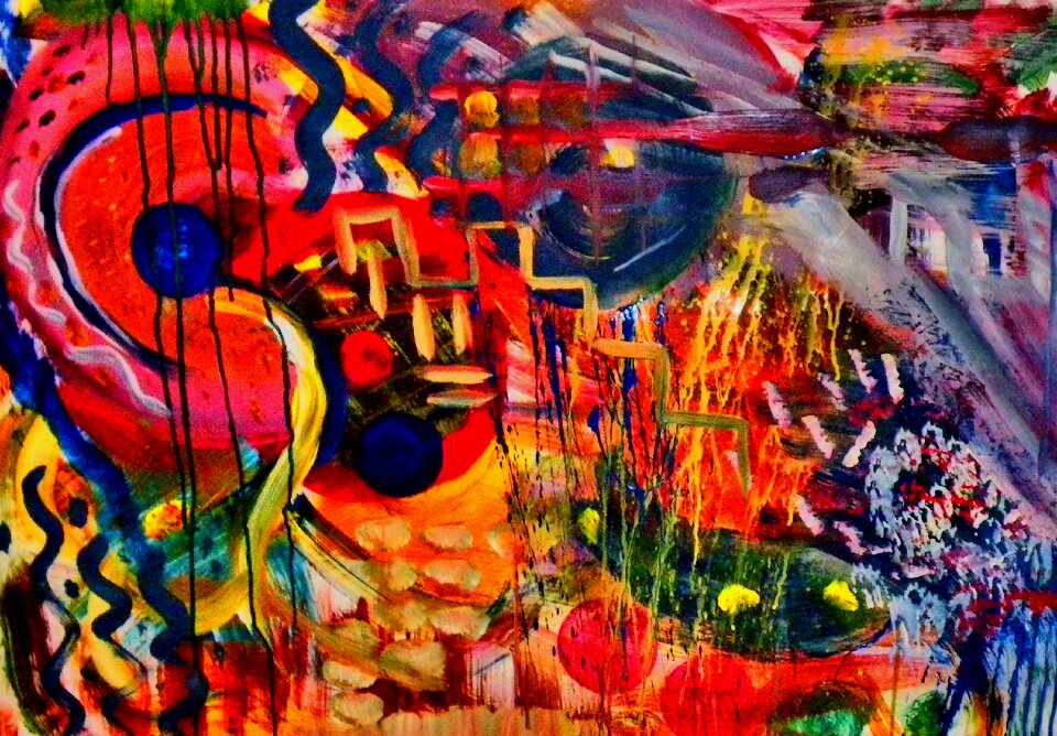 Modern art art abstract