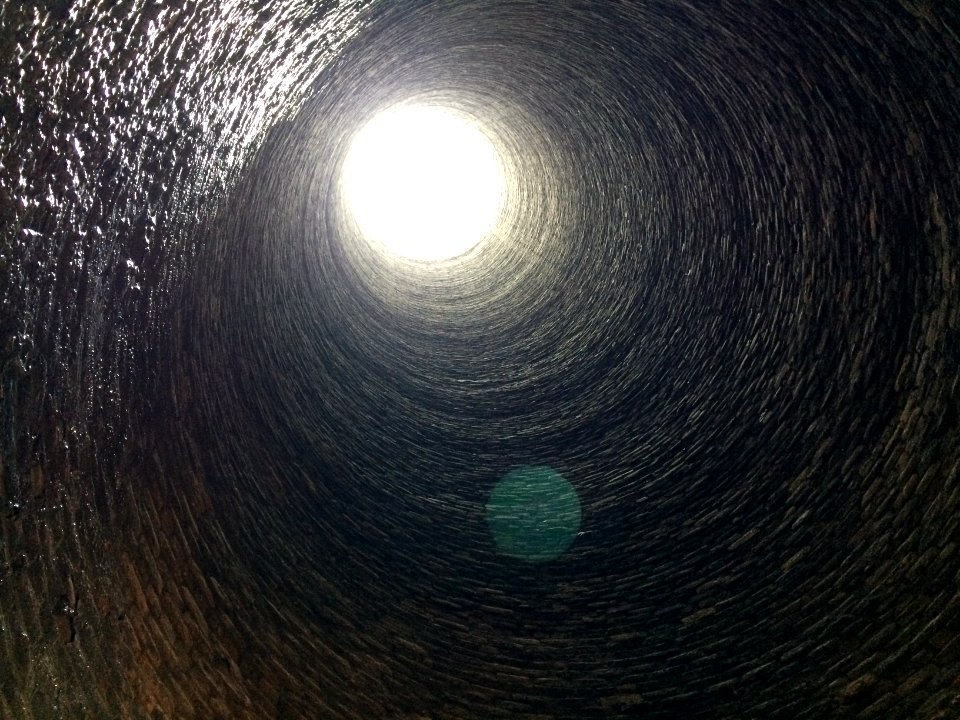 Looking up smokestack