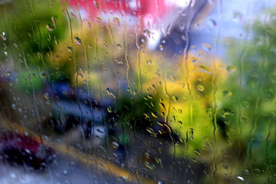 Glass window autumn photo