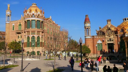 Tourists modernism catalonia photo