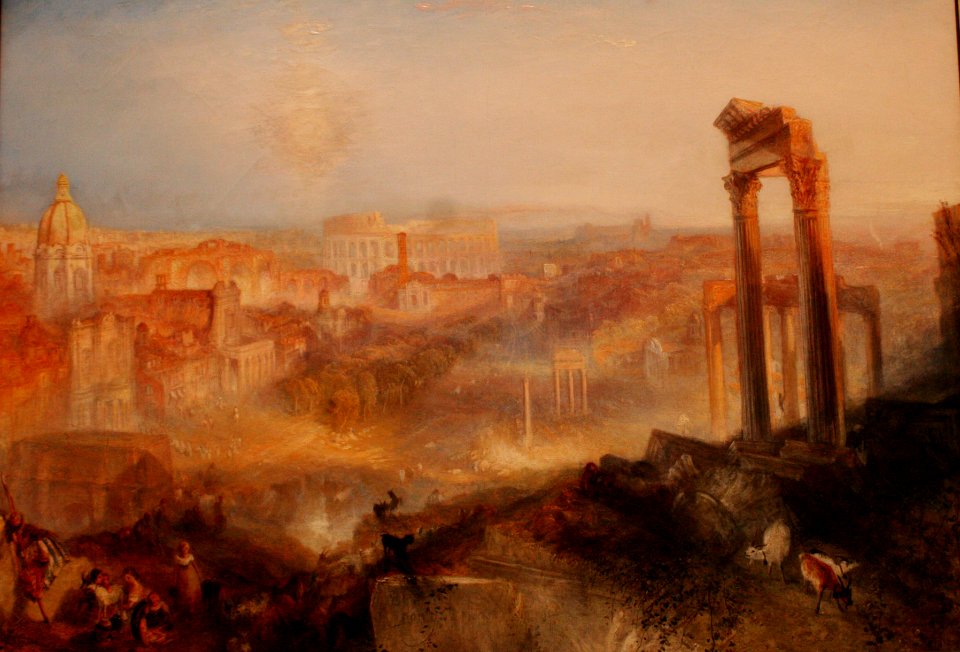 Modern Rome, Campo Vaccino 1839, Josheph Mallord William Turner  (1775-1851), English, Getty Center, Los Angeles, California