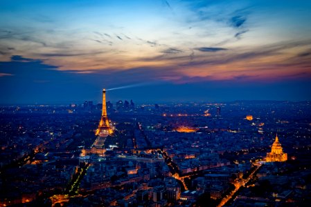 Eiffel Tower Sunset photo
