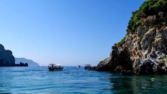 The sea caves of Paleokastritsa, Corfu photo