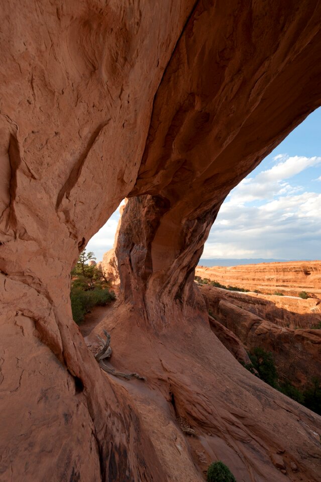 National park scenic rock