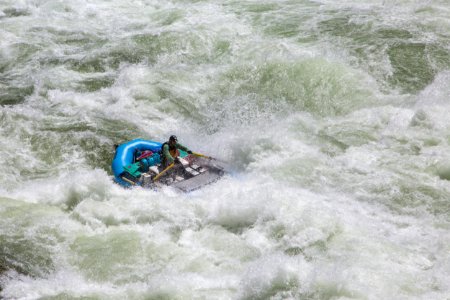 Hitting the seam at Lava Falls