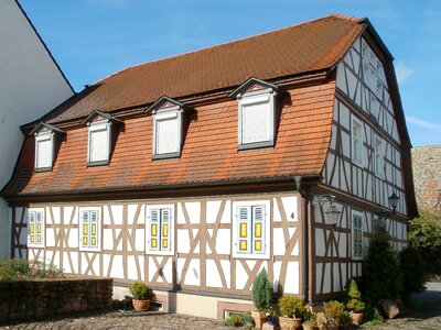 Traditional architecture timber framing photo