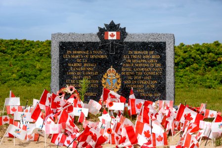 Royal Canadian Navy Memorial Marker, Juno Beach, Normandy