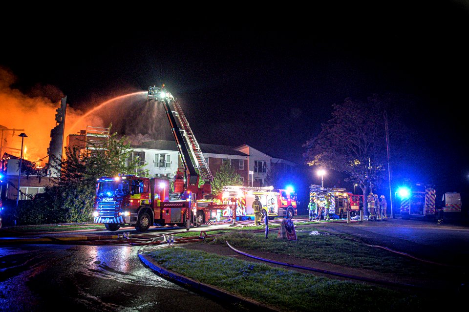 Fire at supported living complex in Crewe