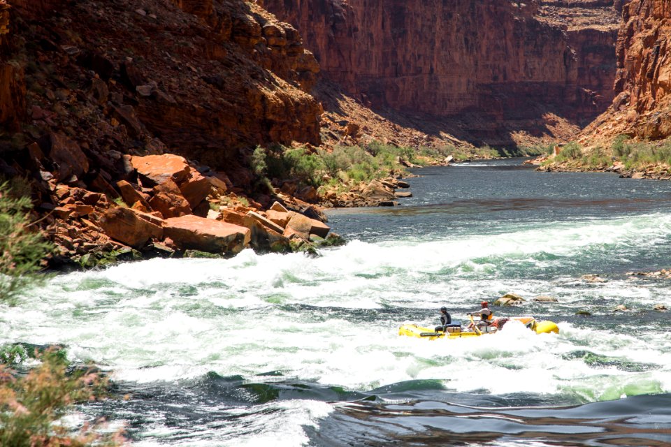 Maintaining the angle in House Rock Rapid