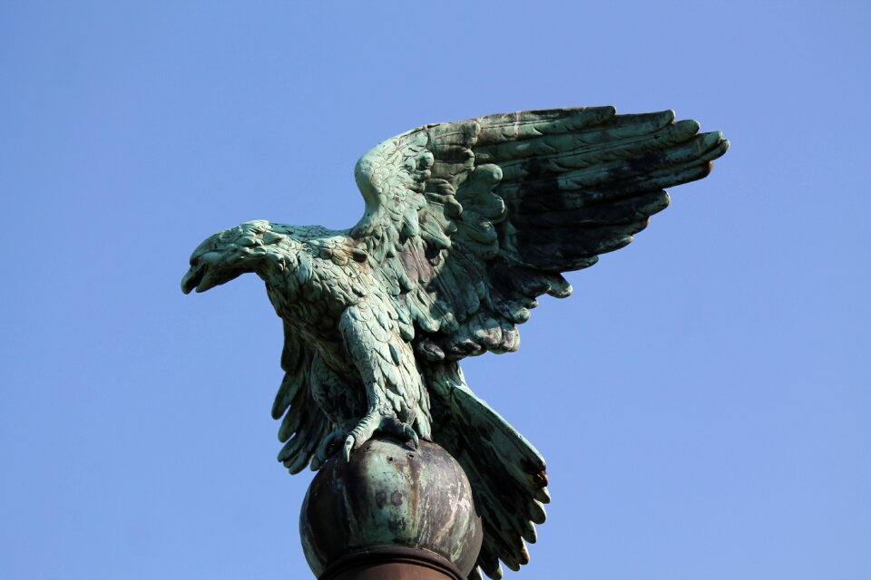 Statue bird griffin