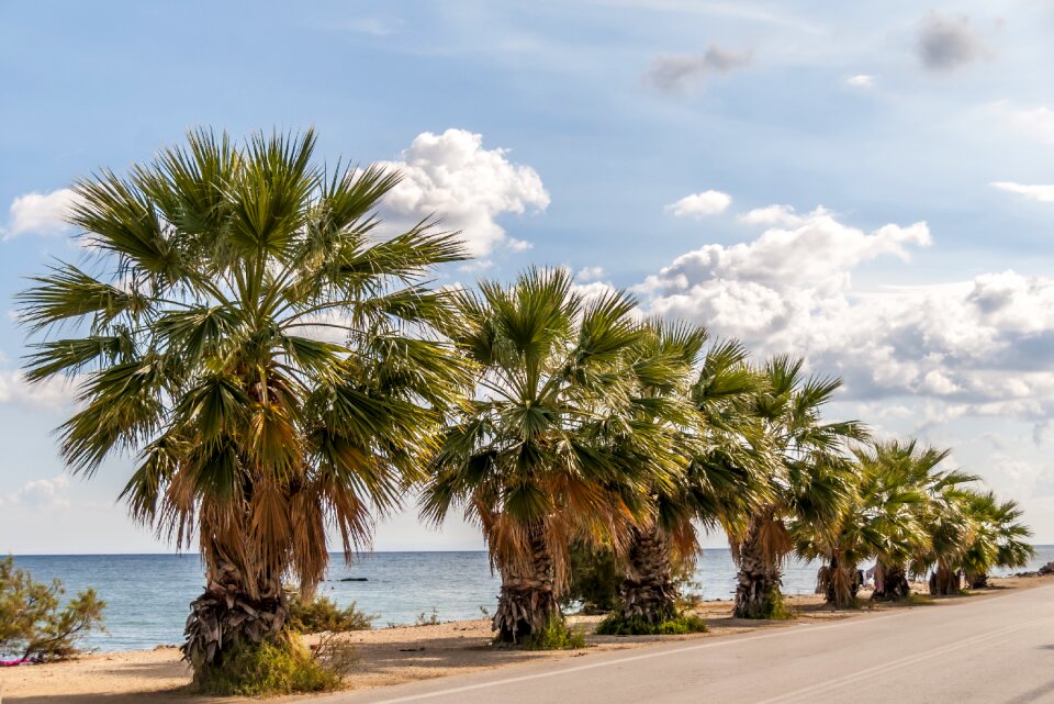 Road sea seaside