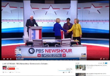 PBS DEM Debate photo
