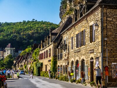 Medieval medieval village typical street