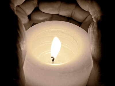 Flame dark shining
