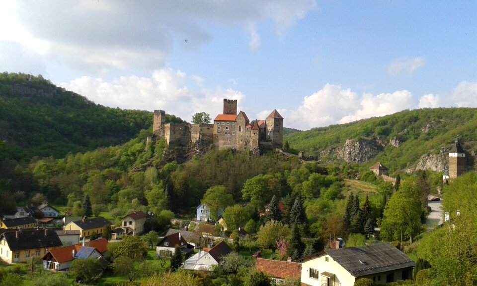 Mountains medieval village