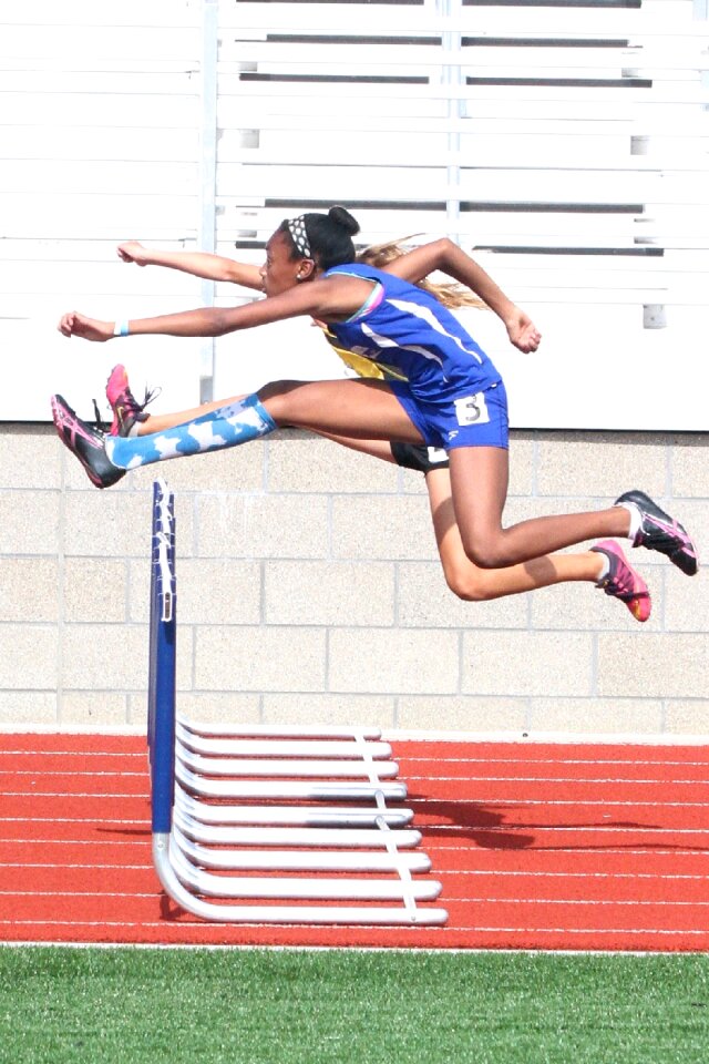Track hurdles competition
