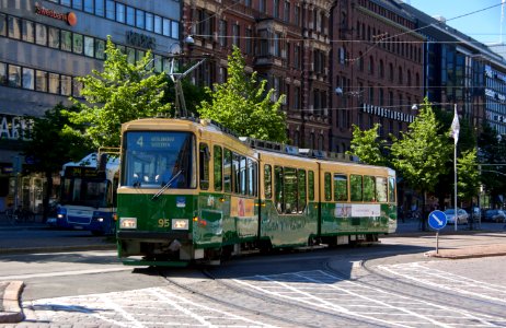 tram at Helsinki, Finland photo