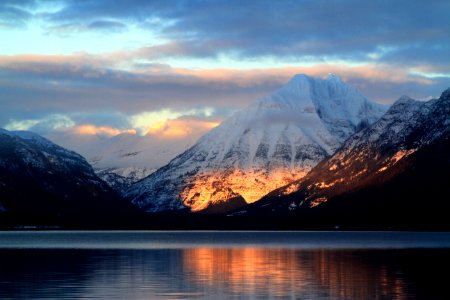 Sunset on Lake McDonald photo