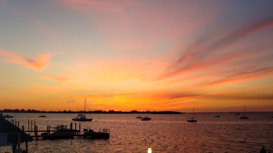 Red sky afterglow photo