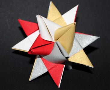 Star gold red photo