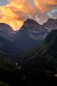 Sunrise over Logan Pass Portrait  7.30.16
