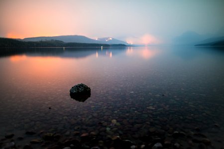 Warm Reflections of the 2018 Howe Ridge Fire photo